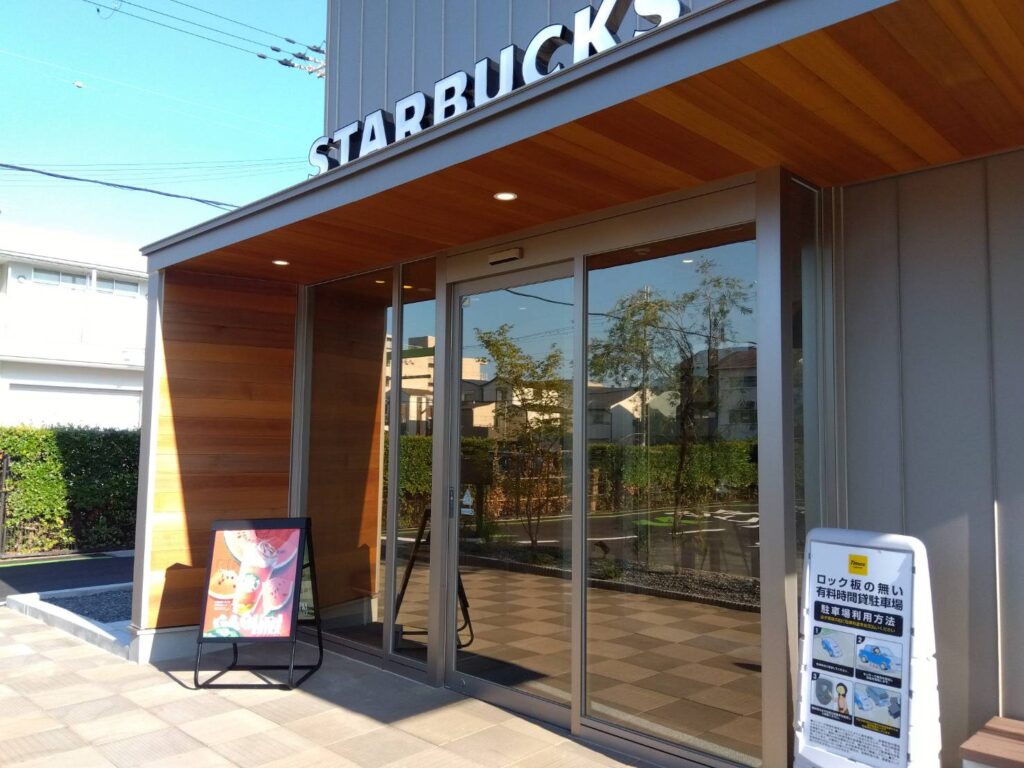 スタバ京都西大路店・入口