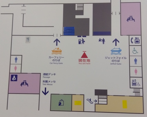 新潟港の案内図